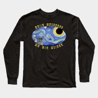 Hello Darkness my old Friend Cat Long Sleeve T-Shirt
